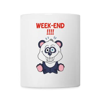 Panda am Wochenende - Tasse - Weiß - Vorne
