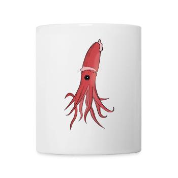 Sea Creatures A Beautiful Squid - Mug - white - Front