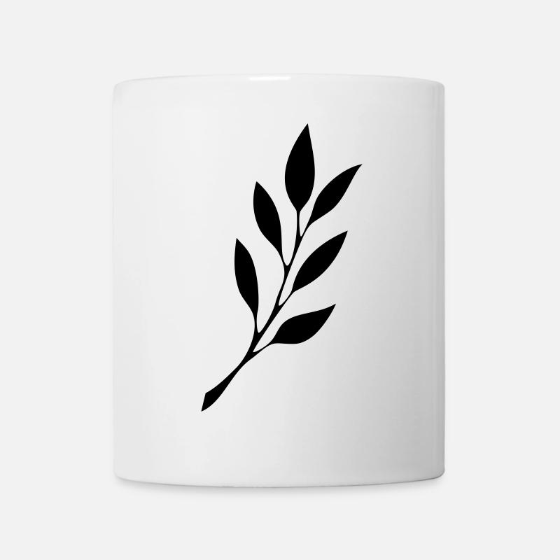 fruehmorgens Tattoo Logo schwarz - Tasse - Weiß
