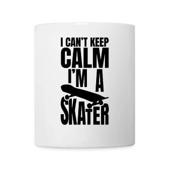 Drôle de skateur qui dit - Mug blanc - blanc - Devant