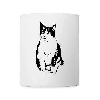Chat Noir Chat Chemise Cadeau - Mug blanc - blanc - Devant