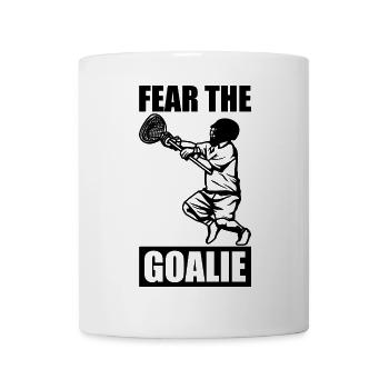 Lustiger Lacrosse Torwart - Tasse - Weiß - Vorne