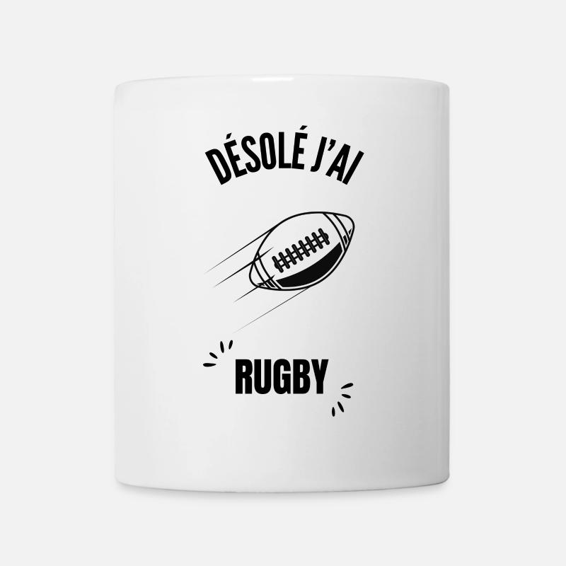 Outline Football Chart - Mug - white