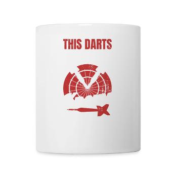 Dieser Darter Vater weiß wie man spielt - Tasse - Weiß - Vorne