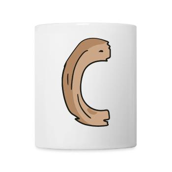 Letter C Wood Wooden Letter Name - Mug - white - Front