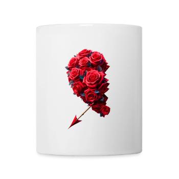 Partenaire du cœur gauche - Mug blanc - blanc - Devant
