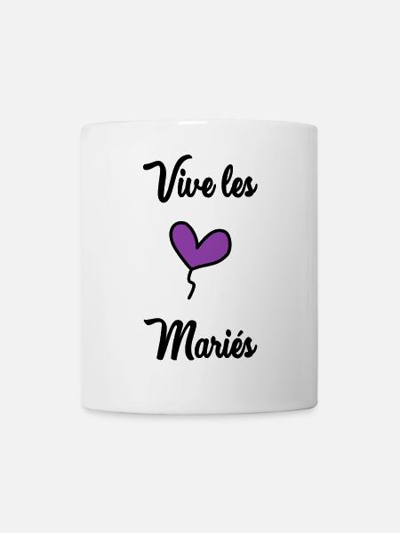 VIVE LES MARIES - Mug blanc - blanc