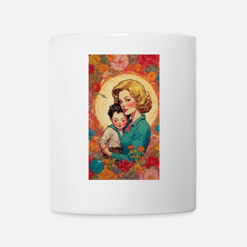 Mother and Child Retro 50s - Mug - white