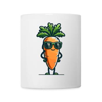 Carrot Couture: Das Trendsetter-Veggie - Tasse - Weiß - Vorne
