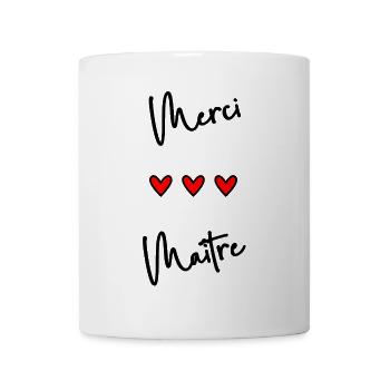 MEISTER. MEISTER. VIELEN DANK. DANKE, MEISTER. MEISTER - Tasse - Weiß - Vorne