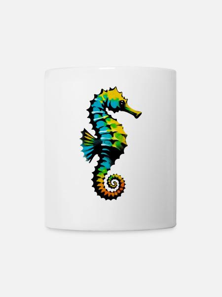 Seepferdchen - Tasse - Weiß