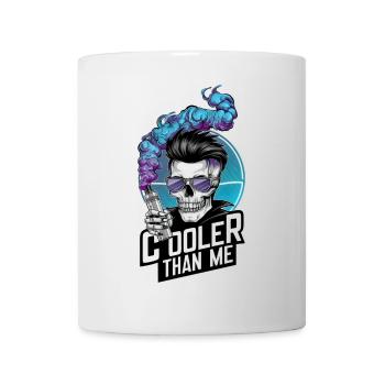 Cooler Than Me Vape Skull - Mug - white - Front