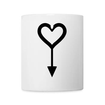 Heart Arrow - Mug - white - Front