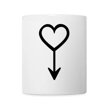 Heart Arrow - Mug - white - Front