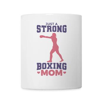 Nur eine starke Boxer Mama - Tasse - Weiß - Vorne