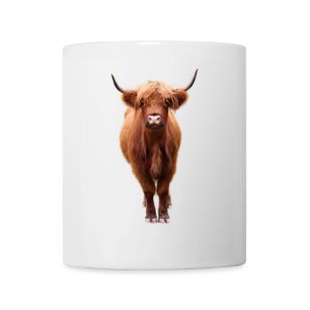 Bovins écossais des Highlands - Mug blanc - blanc - Devant