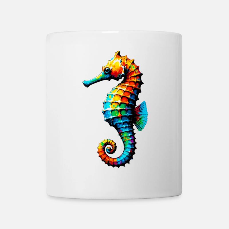 Seepferdchen - Tasse - Weiß