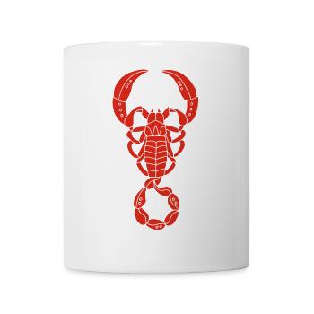 Scorpion rouge - Mug blanc - blanc - Devant