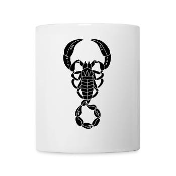 Scorpion noir - Mug blanc - blanc - Devant