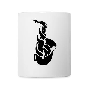 Cartoon Saxophone - Mug - white - Front