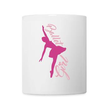 Balletttänzerin Mädchen - Tasse - Weiß - Vorne