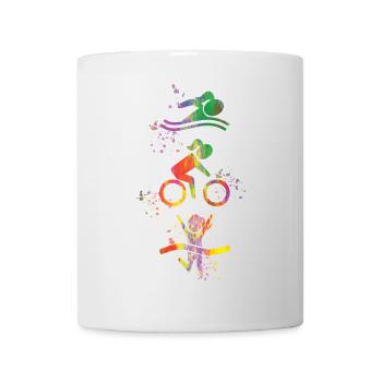 Watercolor Women's Triathlon - Mug - white - Front