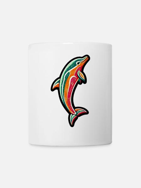 Delfin - Tasse - Weiß