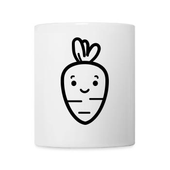 Karotte - Tasse - Weiß - Vorne