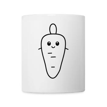 Karotte - Tasse - Weiß - Vorne