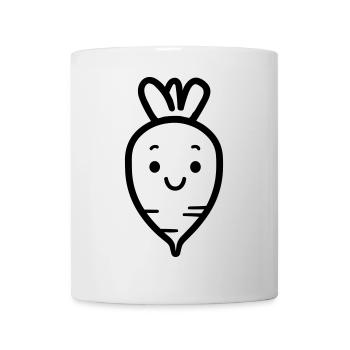 Karotte - Tasse - Weiß - Vorne