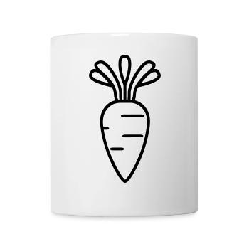Carotte - Mug blanc - blanc - Devant