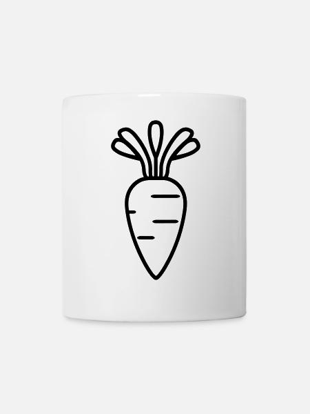 Karotte - Tasse - Weiß