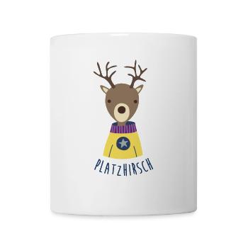 Bois de cerf citation enfants Woodland sauvage chasse Noël Fan - Mug blanc - blanc - Devant