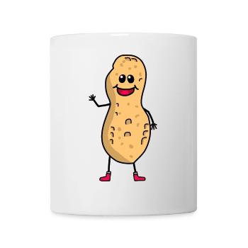 Hello Greeting Peanut Peanuts Kids Child Nut Baby - Mug - white - Front