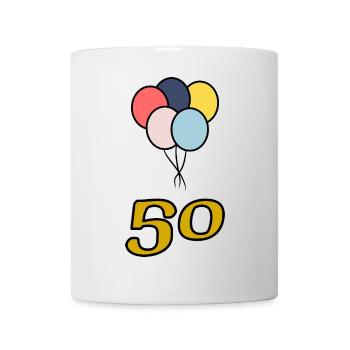 50. 50 YEARS. 50th ANNIVERSARY. 50 YEARS ANNIVERSARY. - Mug - white - Front