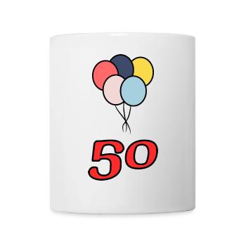 50. 50 YEARS. 50th ANNIVERSARY. 50 YEARS ANNIVERSARY. - Mug - white - Front