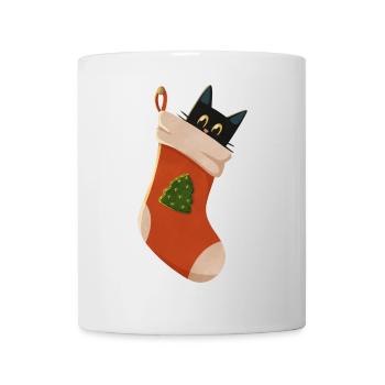 Katze in Stiefel - Tasse - Weiß - Vorne