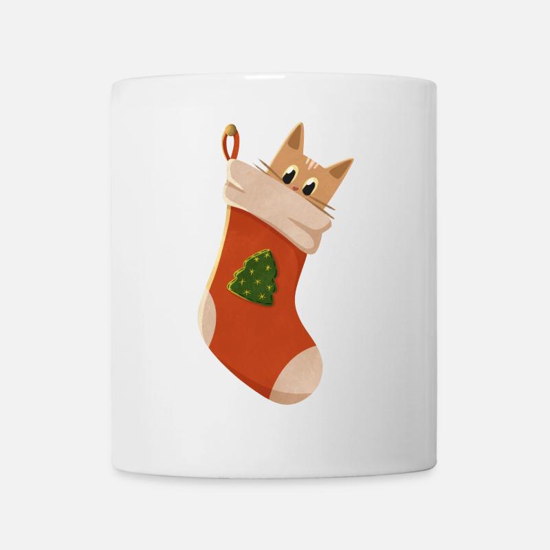Süßes Kätzchen in Stiefel - Tasse - Weiß
