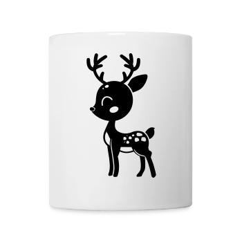 Hirsch - Tasse - Weiß - Vorne