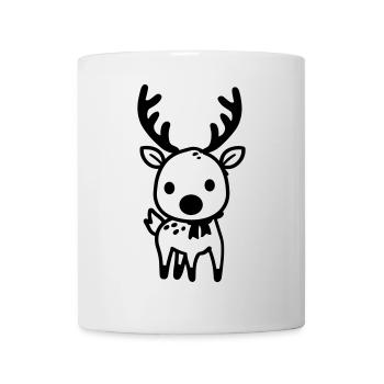 Hirsch - Tasse - Weiß - Vorne