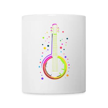 Banjo Cartoon Stil - Tasse - Weiß - Vorne