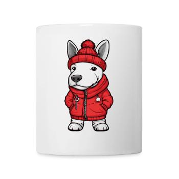 Bull Terrier Dog Stylish - Mug - white - Front