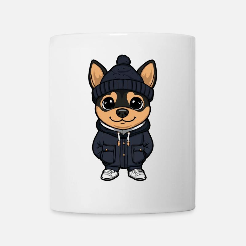 Pinscher Chien Élégant - Mug blanc - blanc