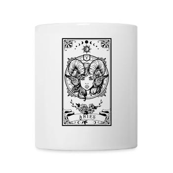 Widder Sternzeichen Tarotkarte - Tasse - Weiß - Vorne