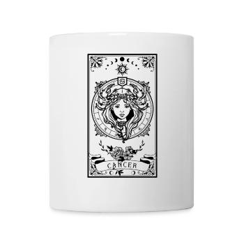 Krebs Sternzeichen Tarotkarte - Tasse - Weiß - Vorne