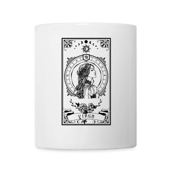 Virgo Zodiac Tarot card bookmark - Mug blanc - blanc - Devant