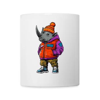 Mode d’hiver Rhino - Mug blanc - blanc - Devant
