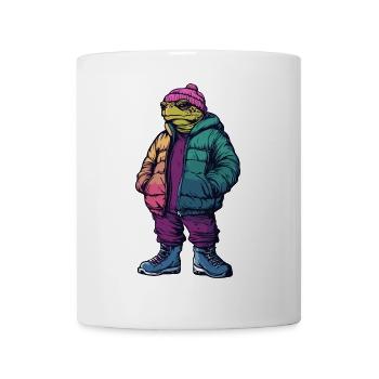 Tortue Mode Hiver - Mug blanc - blanc - Devant