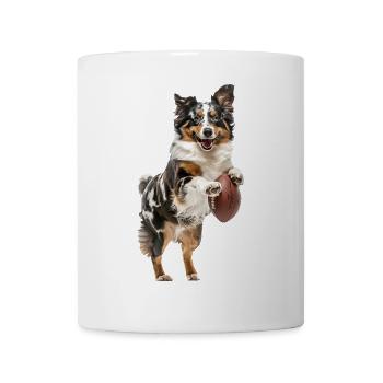 Australischer Schäferhund - Tasse - Weiß - Vorne