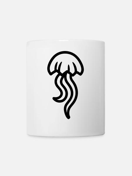 Qualle - Tasse - Weiß